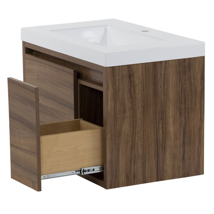 Mercury Row® Altenburg 30.5'' Wall Mounted Single Bathroom Vanity with